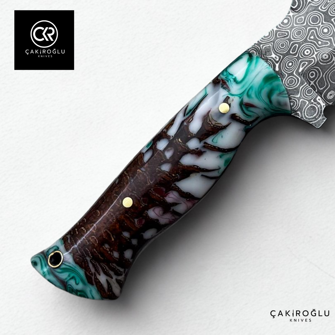 327 Mountaineer Pine Cone - Limited Edition Handcrafted Custom-made Damascus Knife