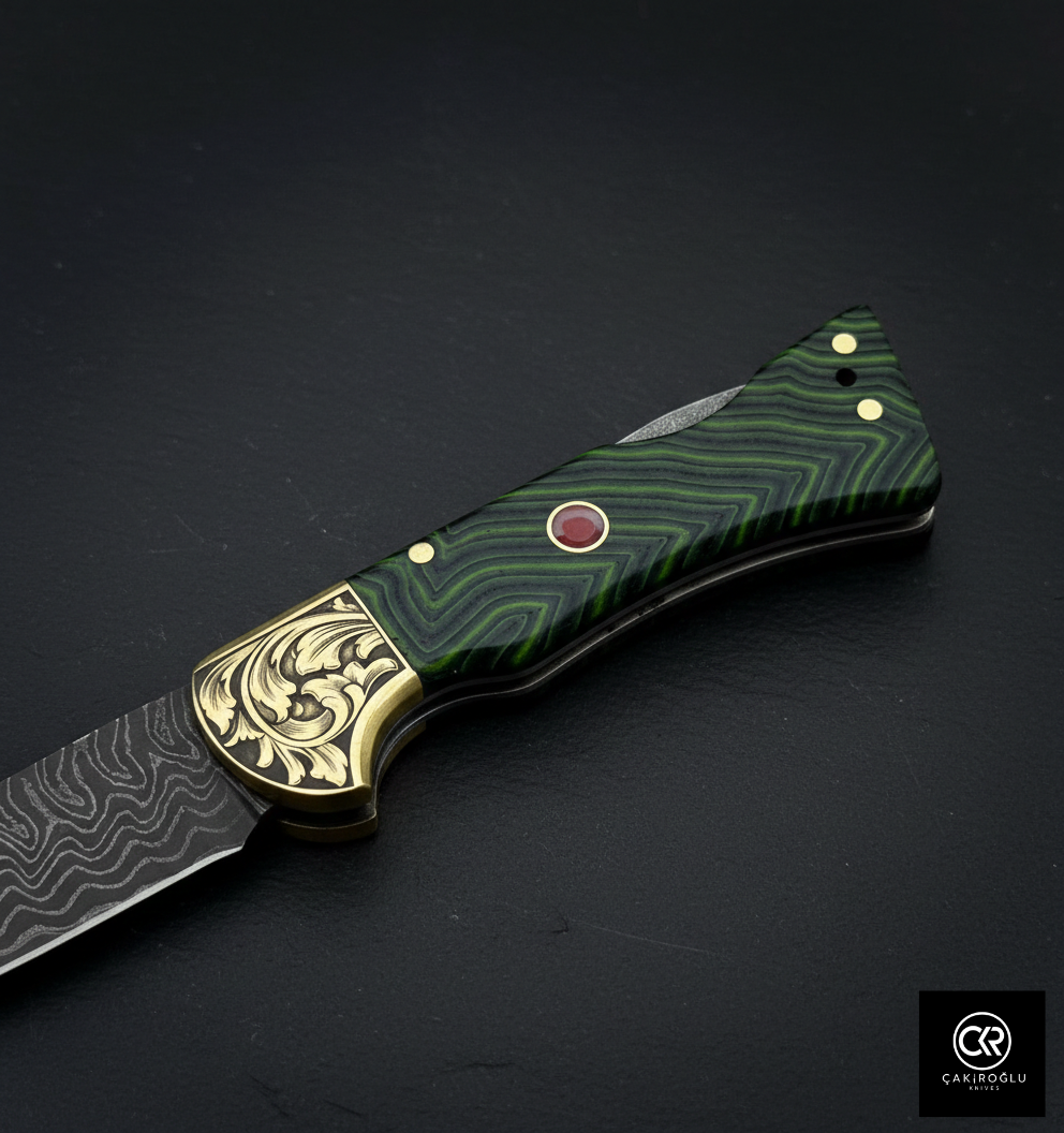 Corvus Series - Custom Handcrafted Folding Knife - Limited Edition