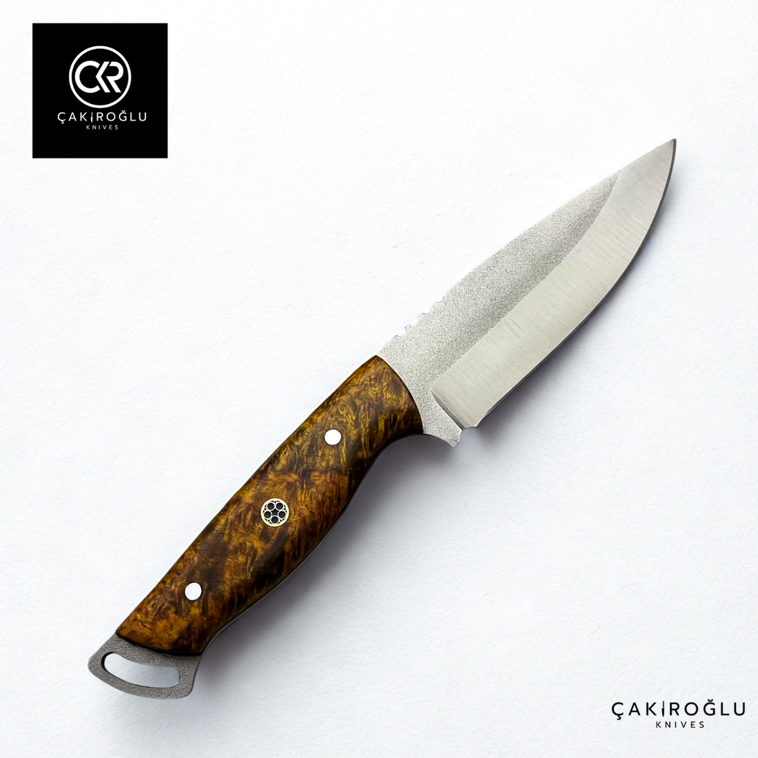 Handcrafted Custom-made Böhler N690 Steel & Stabilized Handle Hunting Knife