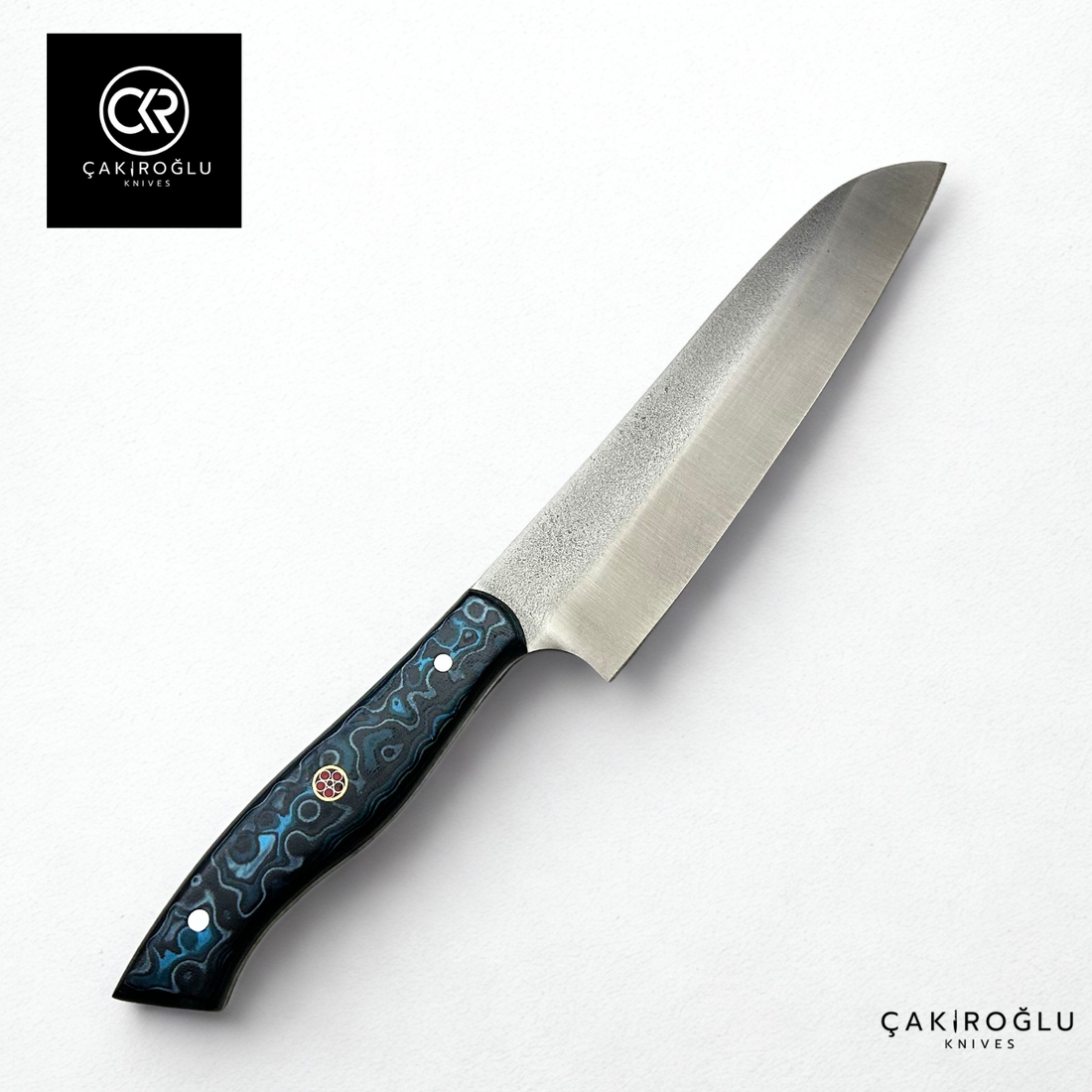 Santoku Model Handcrafted Chef Knife - Böhler N690 Steel & G-carta Handle