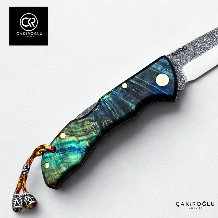 Showy Series Medium Size Handcrafted Folding Knife - N690 Böhler Steel