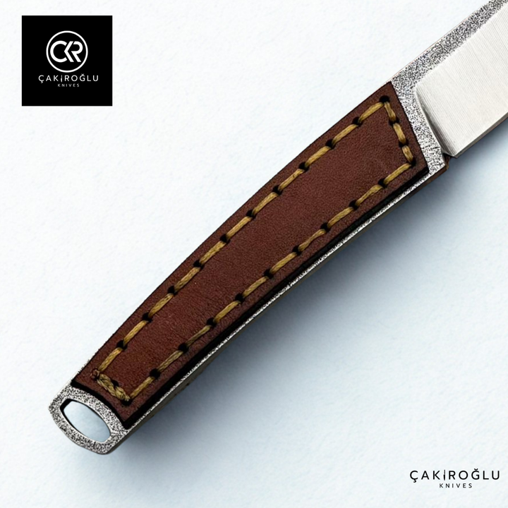 Handcrafted Custom-made Böhler N690 Steel & Leather Handle Hunting Knife