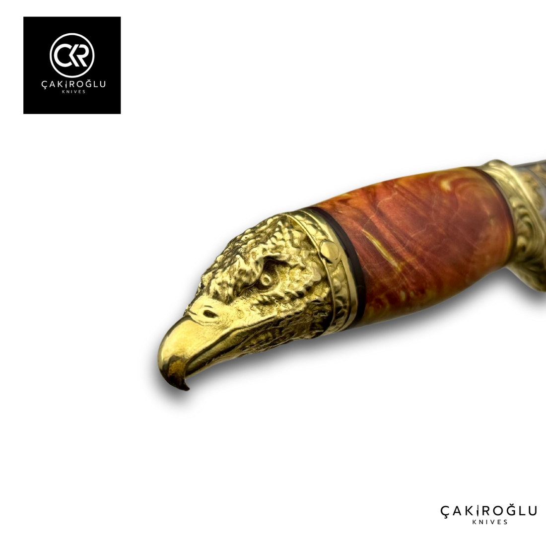 Eagle Spirit - Gold Embroidered Collectible Hunting Knife