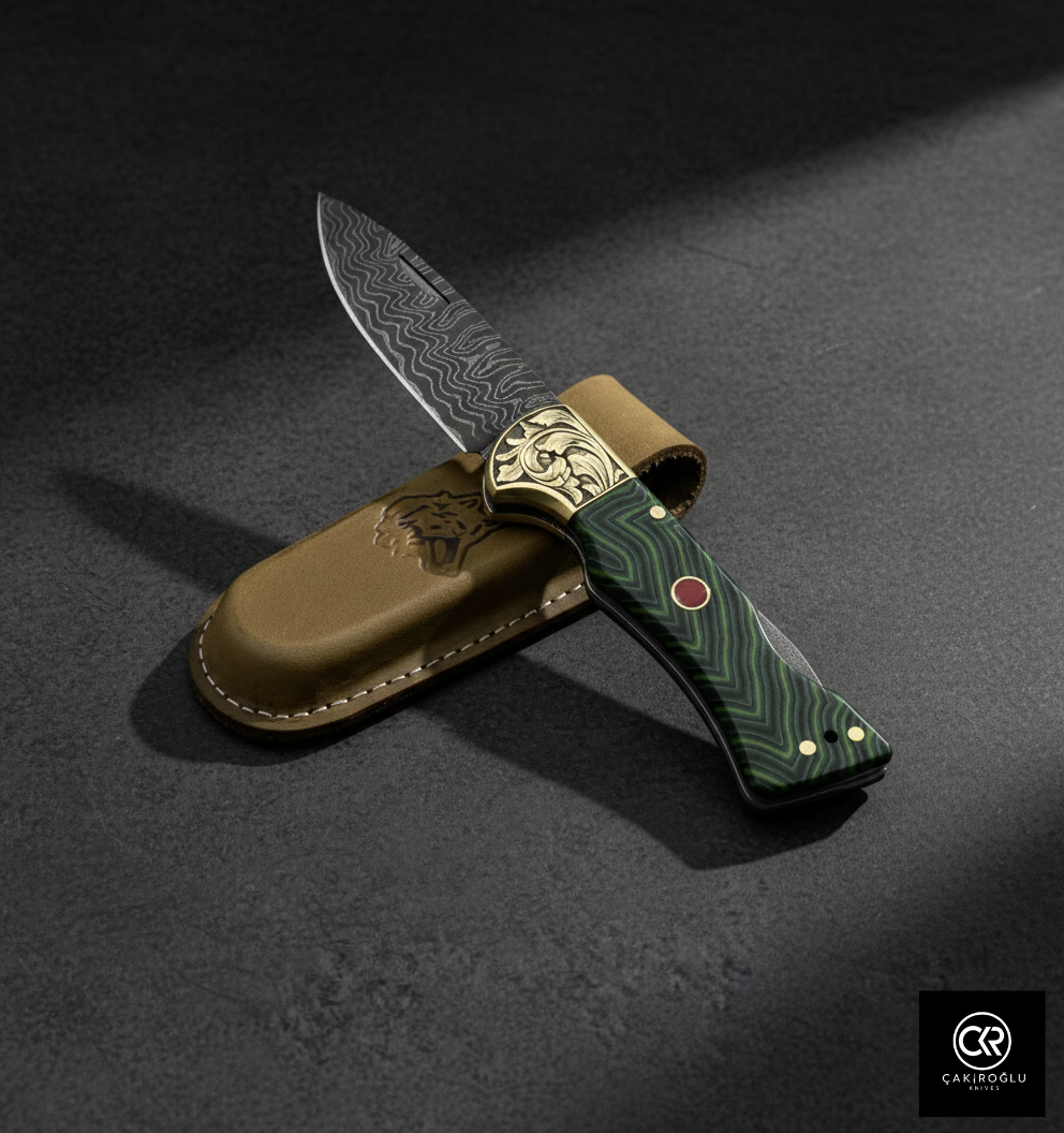 Corvus Series - Custom Handcrafted Folding Knife - Limited Edition