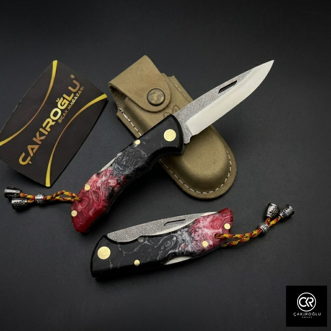 Showy Series Epoxy Version Handcrafted Custom Folding Knife - N690 Böhler Steel