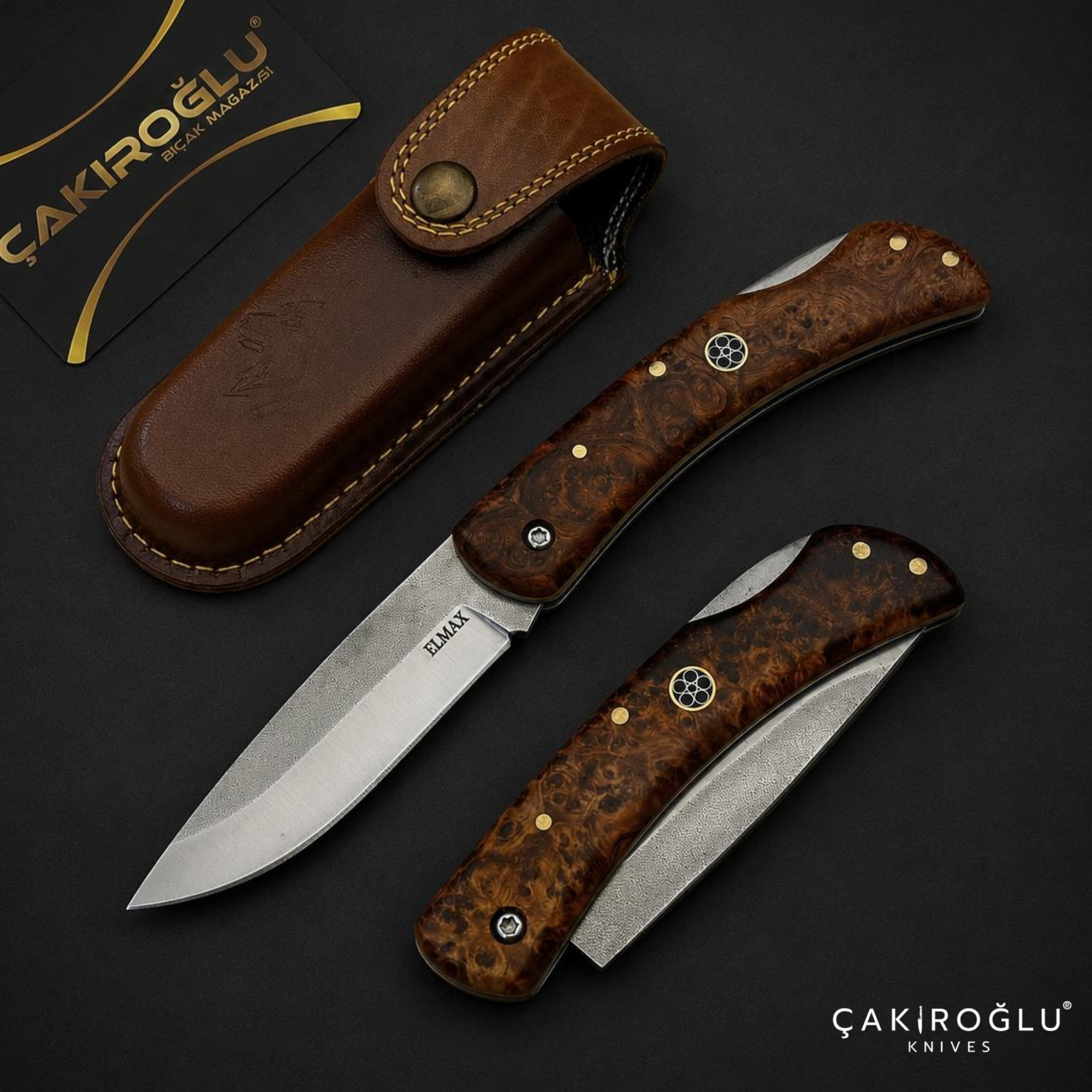 Çakıroğlu Arz - Elmax Steel Custom Folding Pocket Knife