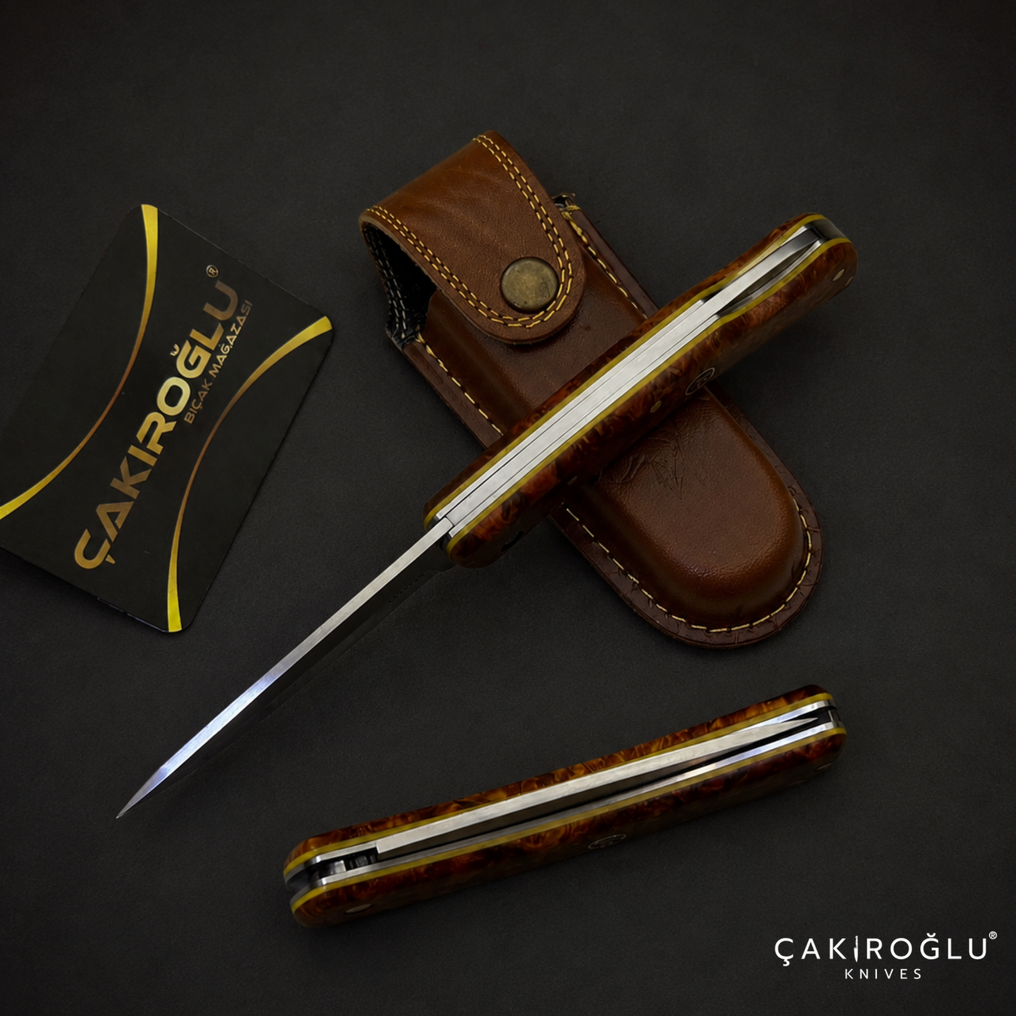 Çakıroğlu Arz - Elmax Steel Custom Folding Pocket Knife