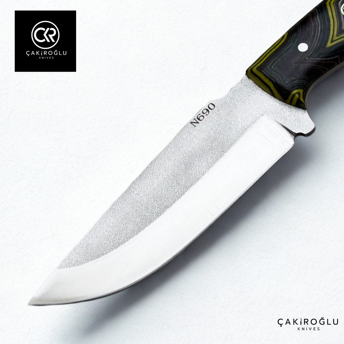 Handcrafted Custom-made Böhler N690 Steel & G-carta Handle Hunting Knife