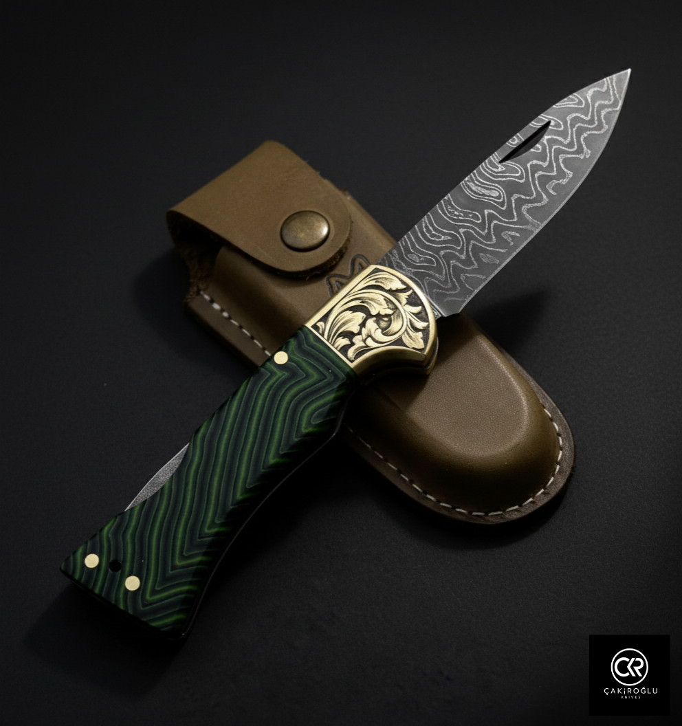 Corvus Series - Custom Handcrafted Folding Knife - Limited Edition