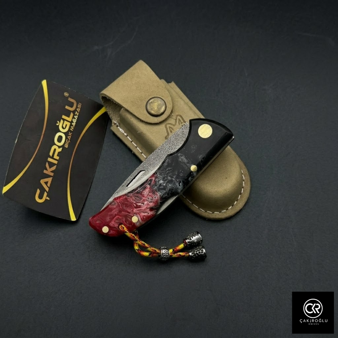 Showy Series Epoxy Version Handcrafted Custom Folding Knife - N690 Böhler Steel