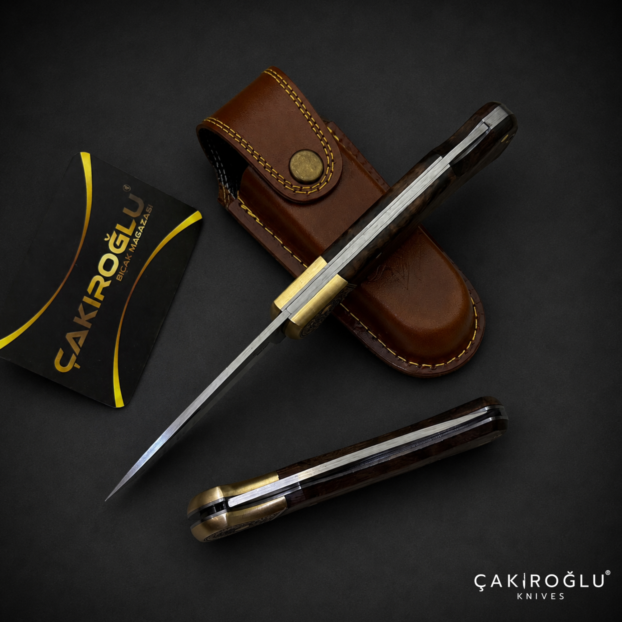 N690 Steel Custom Folding Pocket Knife - Handmade Edc with sheath