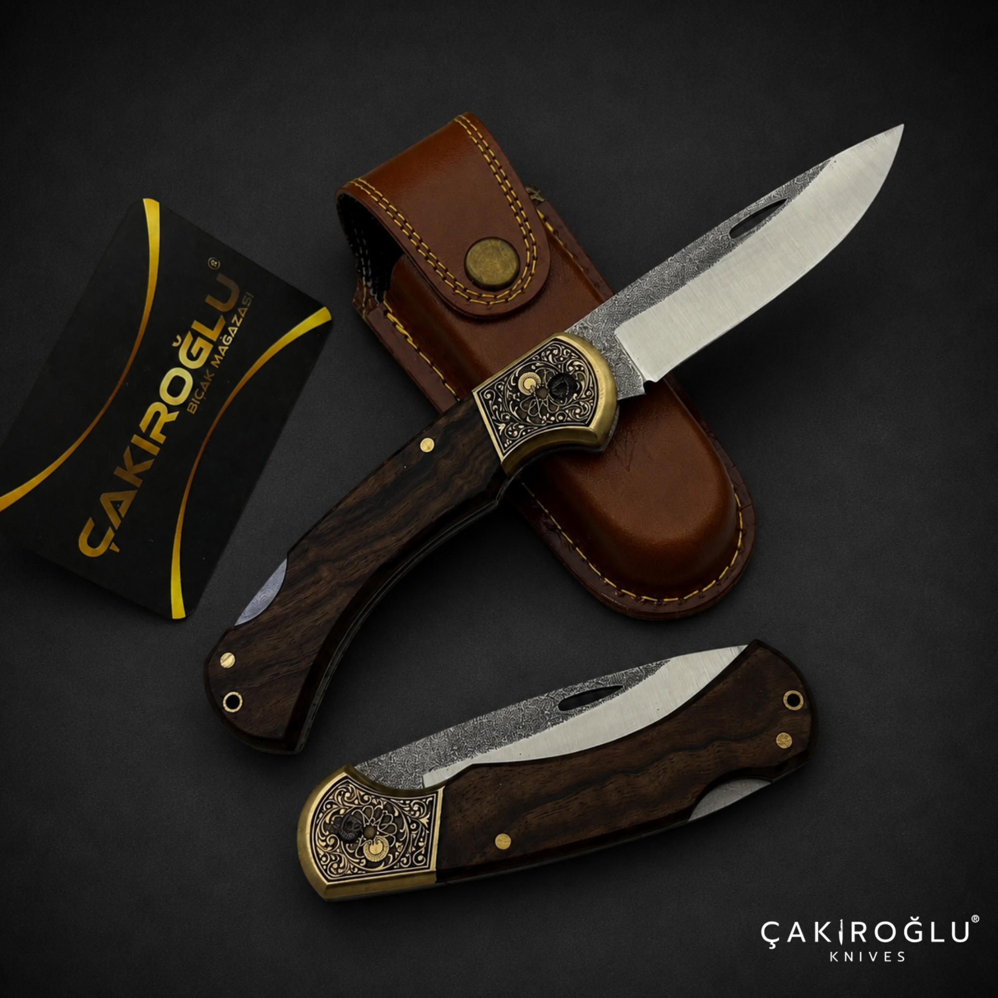 N690 Steel Custom Folding Pocket Knife - Handmade Edc with sheath