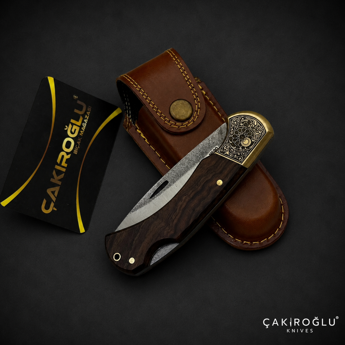 N690 Steel Custom Folding Pocket Knife - Handmade Edc with sheath