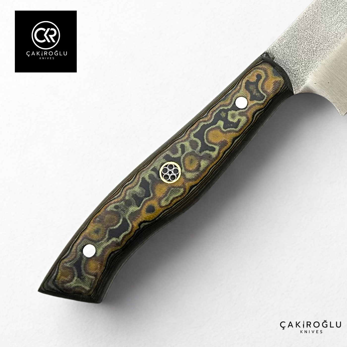 Santoku Model Handcrafted Chef Knife - Böhler N690 Steel & G-carta Handle