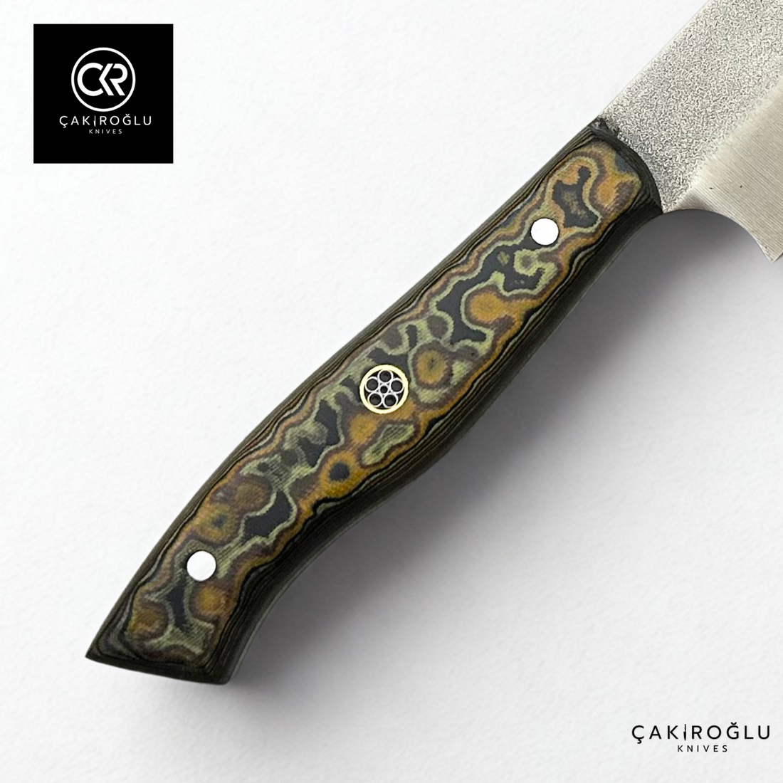 Santoku Model Handcrafted Chef Knife - Böhler N690 Steel & G-carta Handle