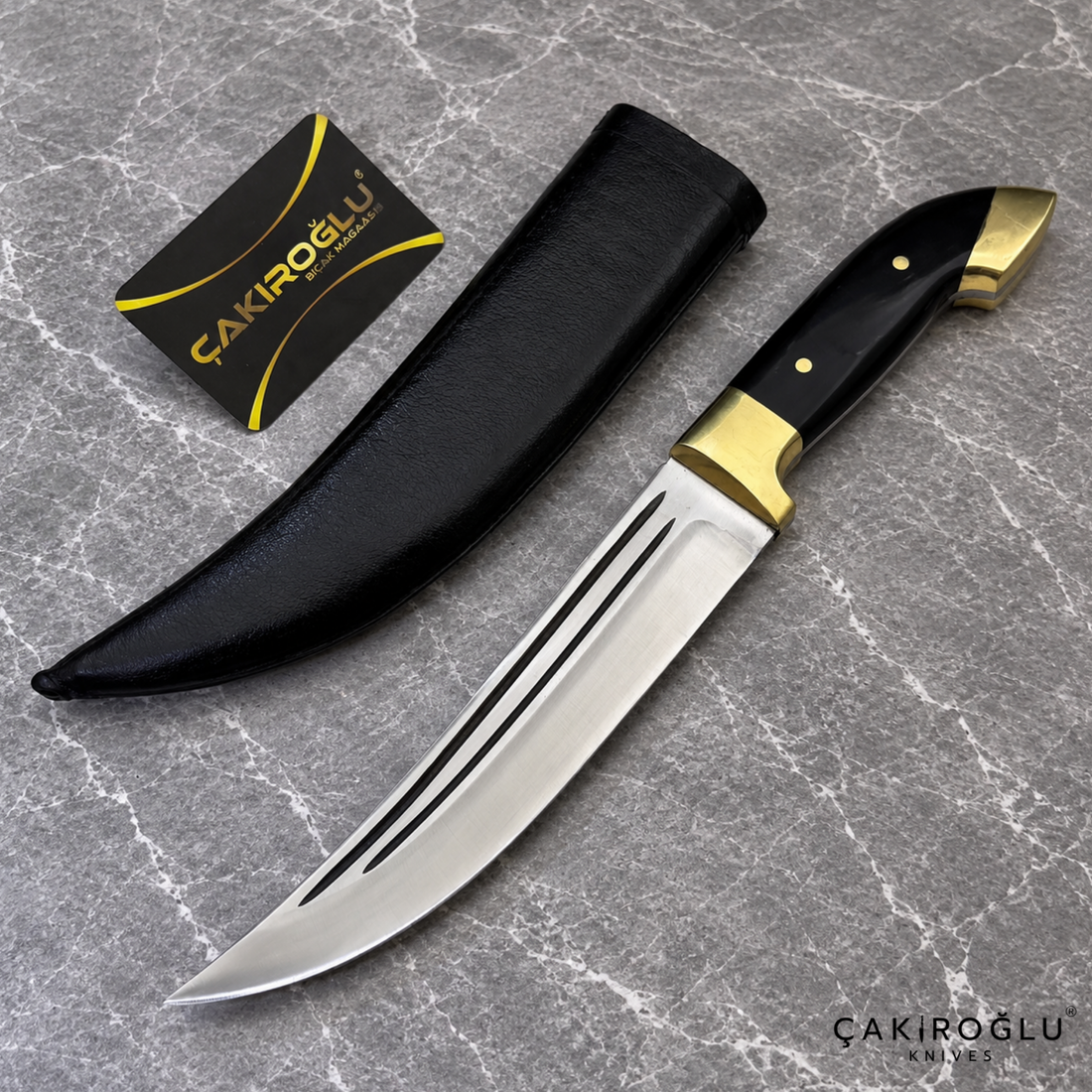 Handmade Traditional Ottoman Belt Knife / Dagger – 4116 Stainless Steel with Mica Handle