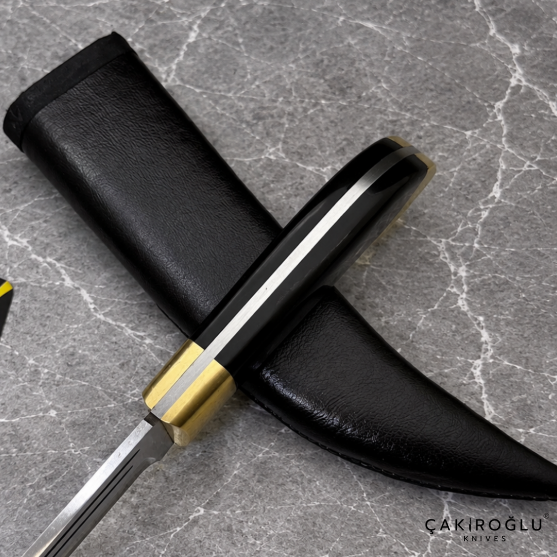 Handmade Traditional Ottoman Belt Knife / Dagger – 4116 Stainless Steel with Mica Handle