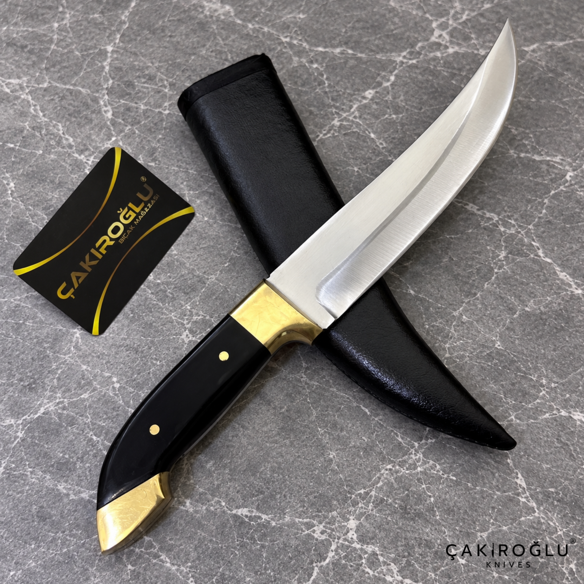 Handmade Traditional Ottoman Belt Knife / Dagger – 4116 Stainless Steel with Mica Handle