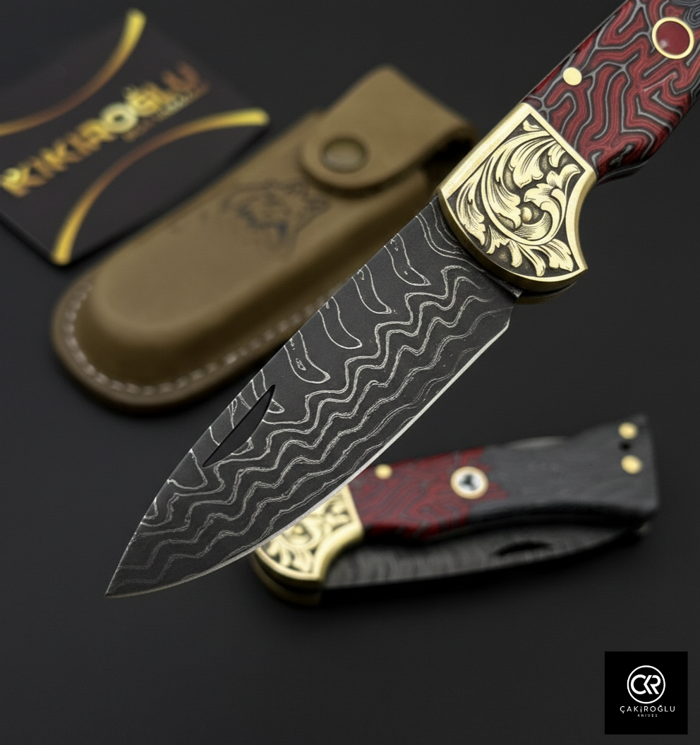 Corvus Series - Custom Handcrafted Folding Knife - Limited Edition