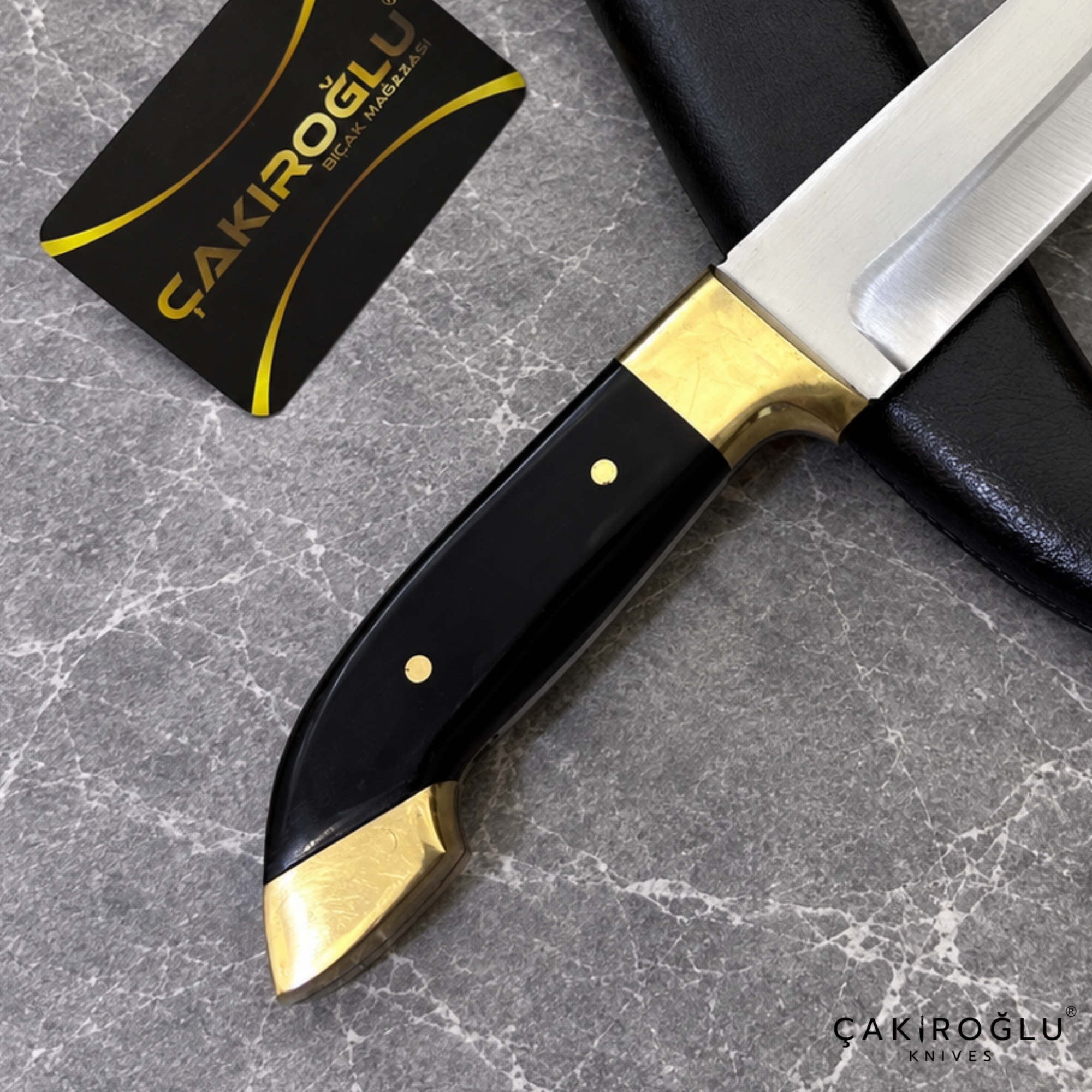 Handmade Traditional Ottoman Belt Knife / Dagger – 4116 Stainless Steel with Mica Handle