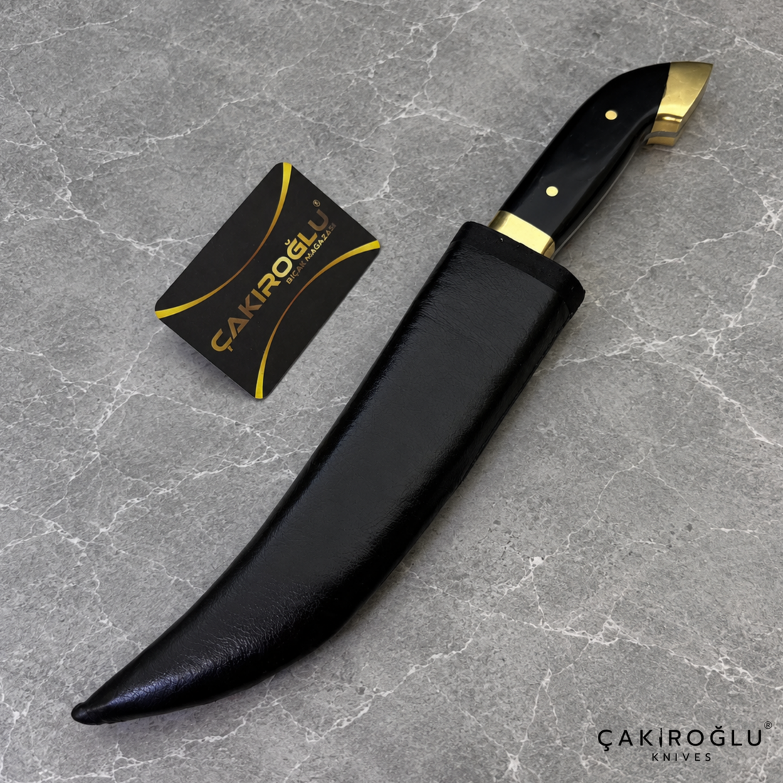 Handmade Traditional Ottoman Belt Knife / Dagger – 4116 Stainless Steel with Mica Handle