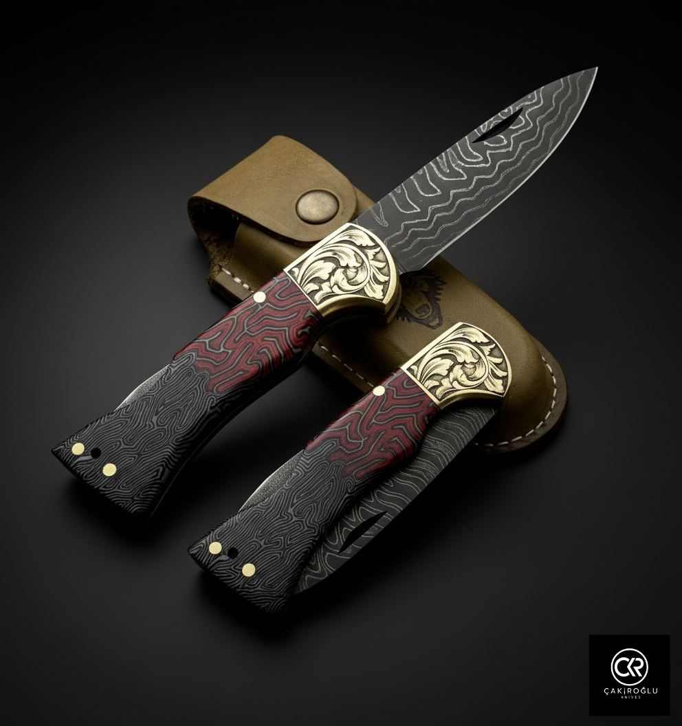 Corvus Series - Custom Handcrafted Folding Knife - Limited Edition
