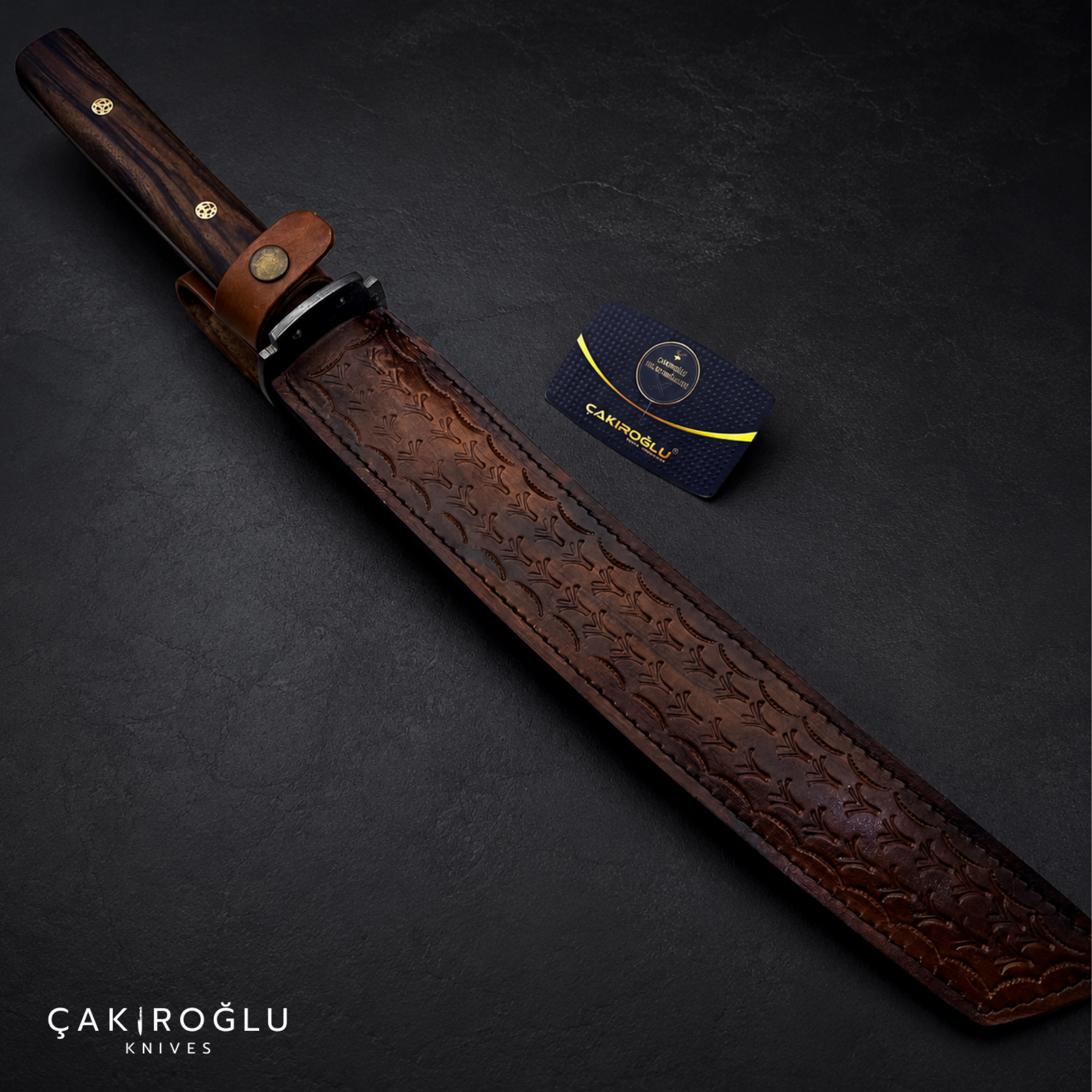 Handmade Damascus Steel Katana with Sheath: Real Samurai Sword, Wakizashi Sword