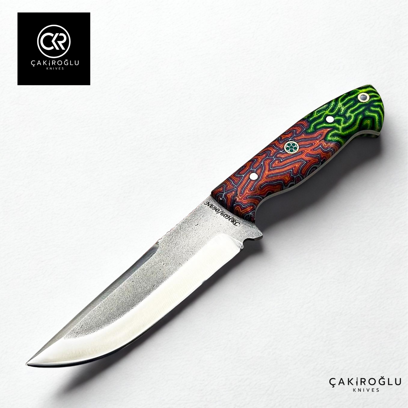 Handcrafted Custom-made Böhler N690 Steel & G-carta Handle Hunting Knife