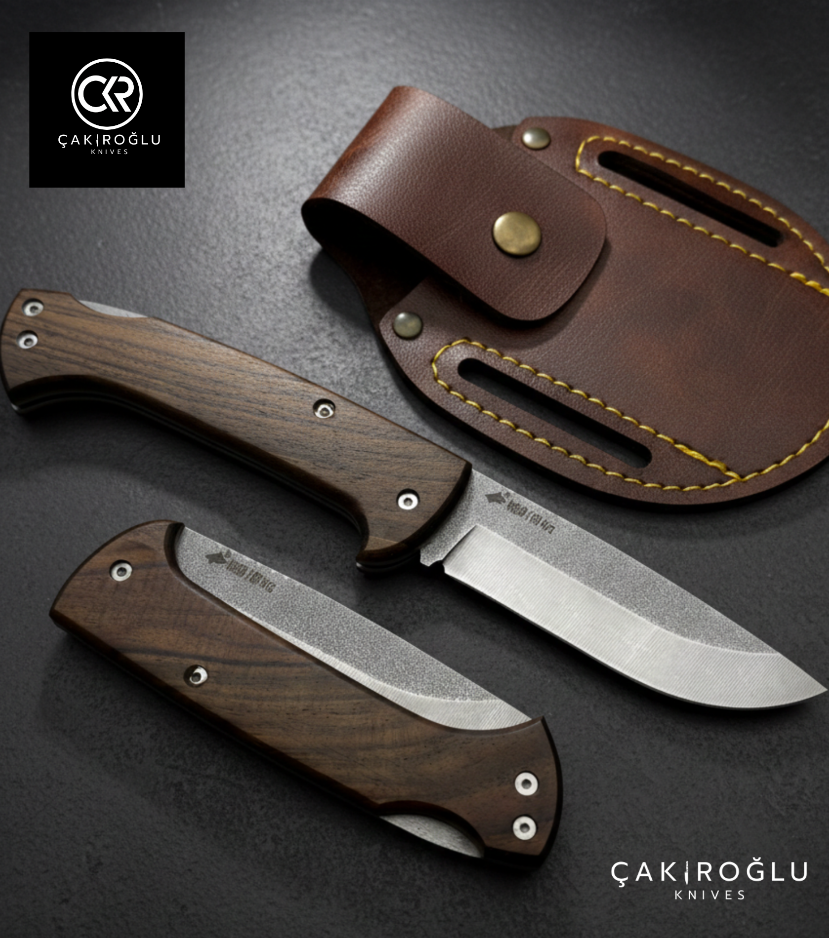 Göxon Börü - Walnut Root Handle Handcrafted Knife