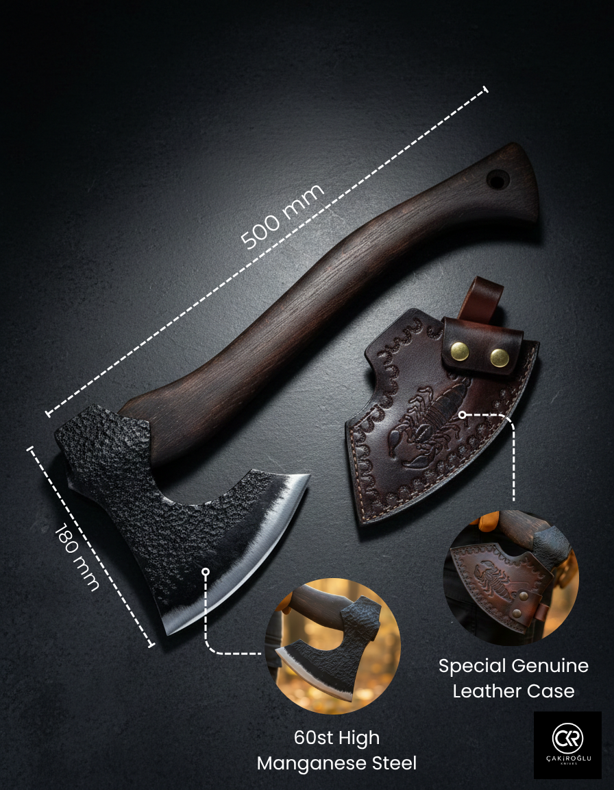Norden 60 - Handcrafted Custom-made Axe with 60St High Manganese Steel