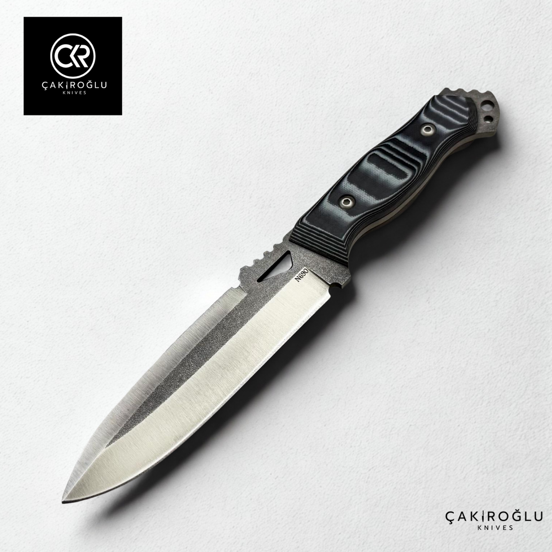 Strike 101 Handcrafted Hunt / Camping Knife - G10 Handle & N690 Steel