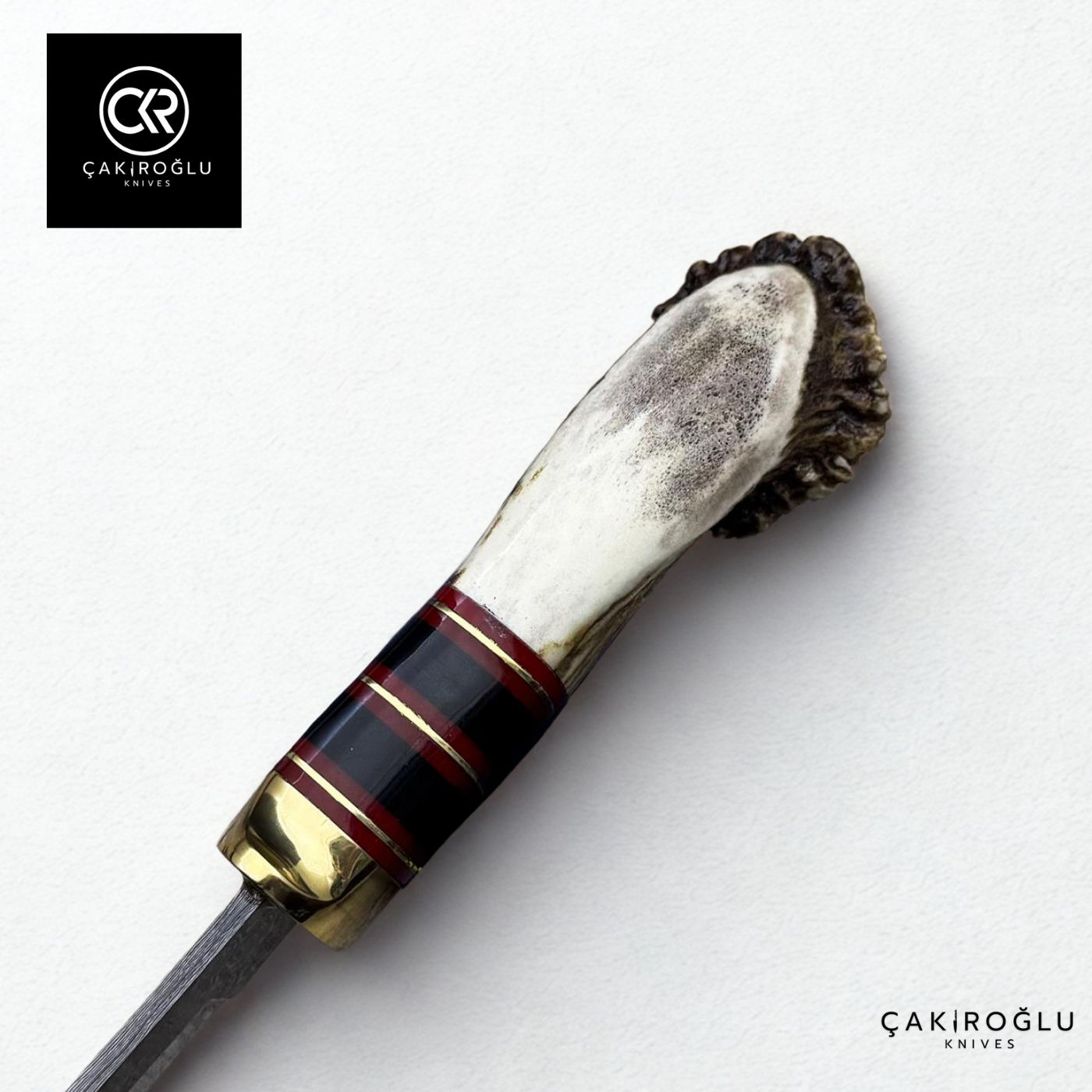 Root Stag - Handcrafted Custom-made Classic Damascus Colletible Knife