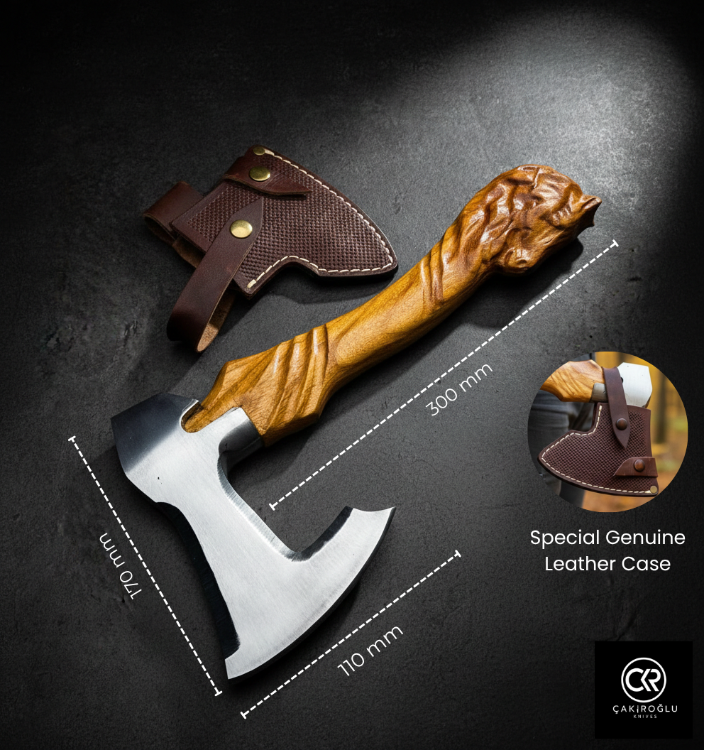 Specially Handworked Horse Head Design Handmade Camping Axe