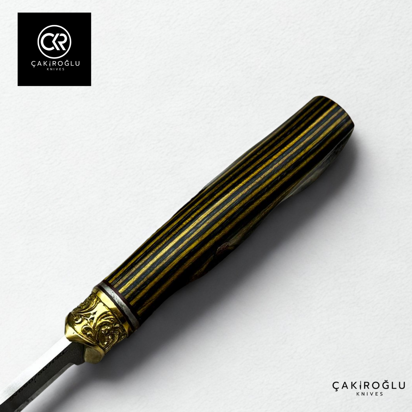 Heritage 296 Golden Viper - Handcrafted Custom N690 Steel Hunting Knife