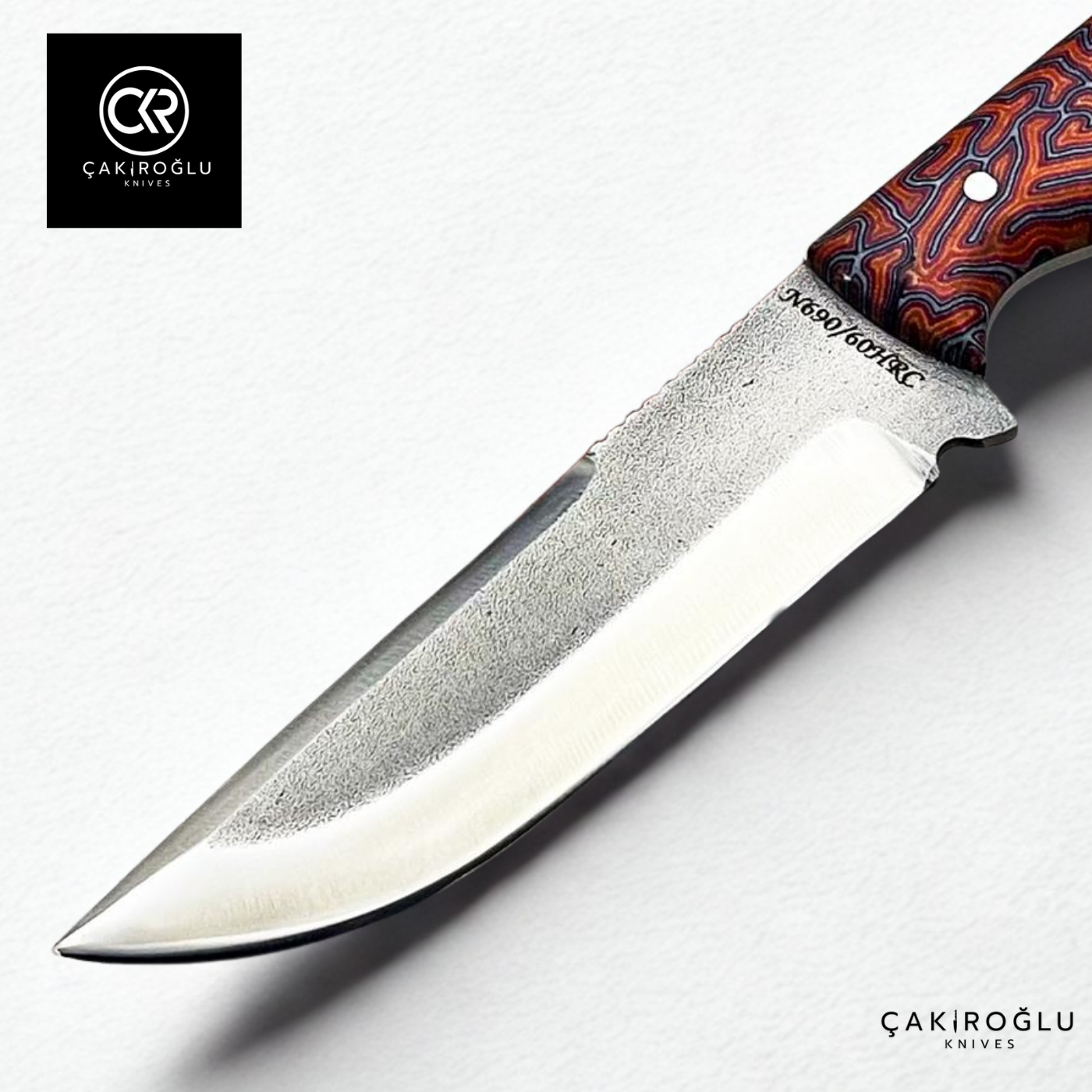 Handcrafted Custom-made Böhler N690 Steel & G-carta Handle Hunting Knife