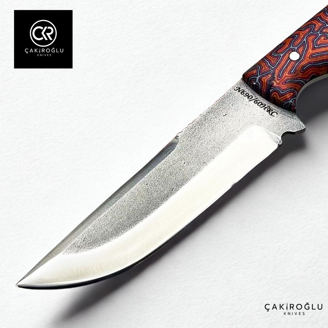 Handcrafted Custom-made Böhler N690 Steel & G-carta Handle Hunting Knife