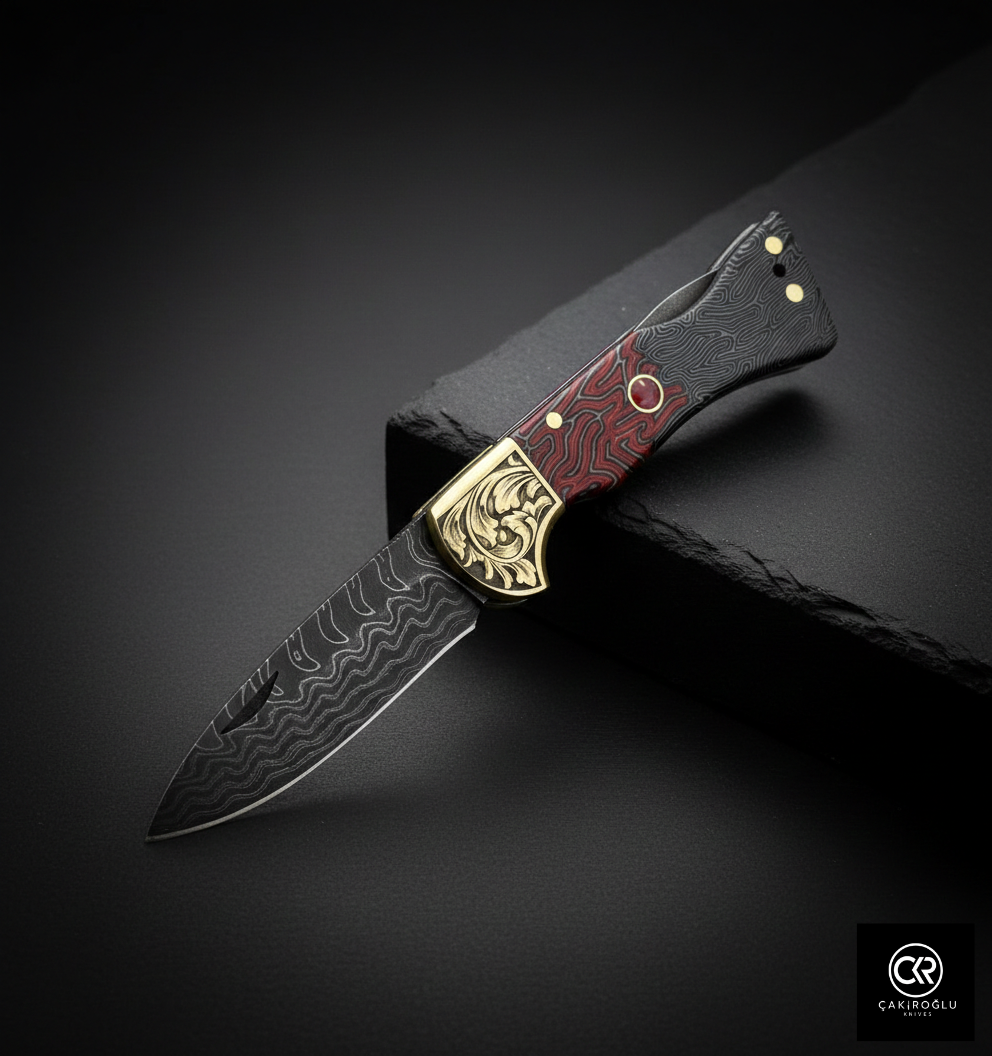 Corvus Series - Custom Handcrafted Folding Knife - Limited Edition