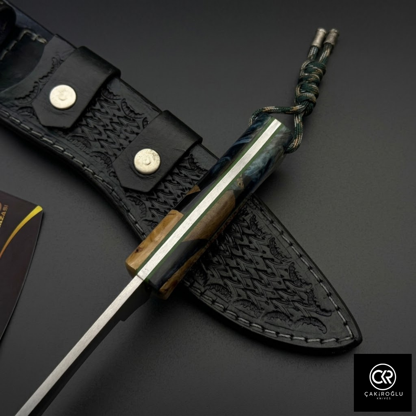 Çakıroğlu Handmade Custom-made Böhler N690 Steel & Stabilized Hybrid Handle Kukri