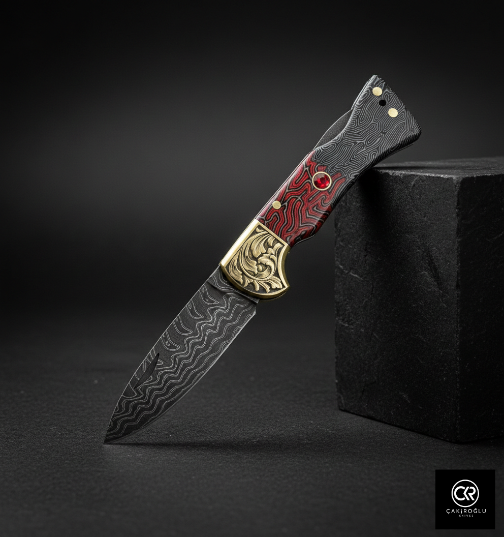 Corvus Series - Custom Handcrafted Folding Knife - Limited Edition