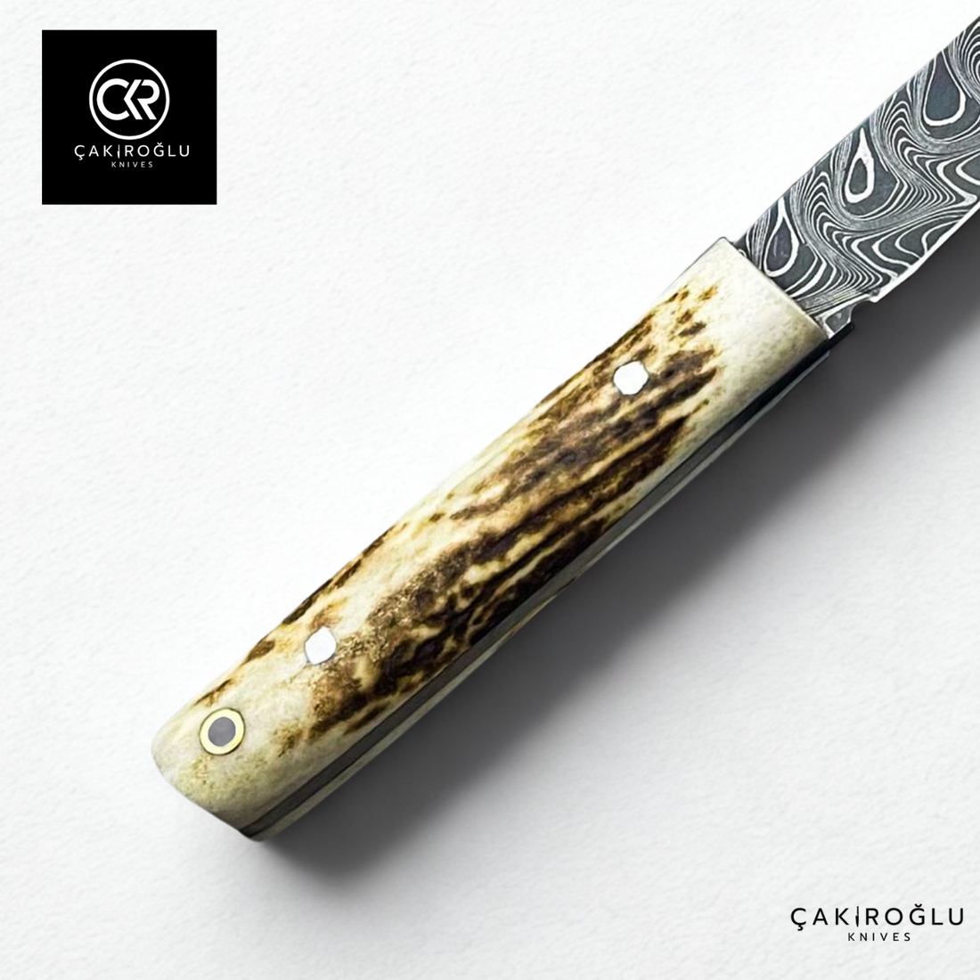 Tanto Kaminari - Handcrafted Custom-made Damascus Steel Tanto Model Hunting Knife