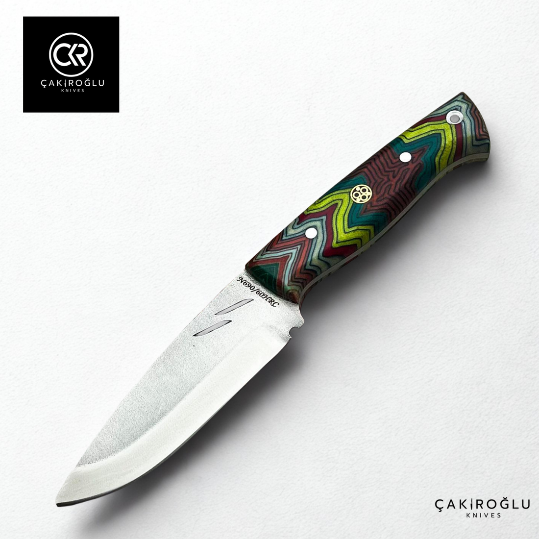 Handcrafted Custom-made Böhler N690 Steel & G-carta Handle Hunting Knife