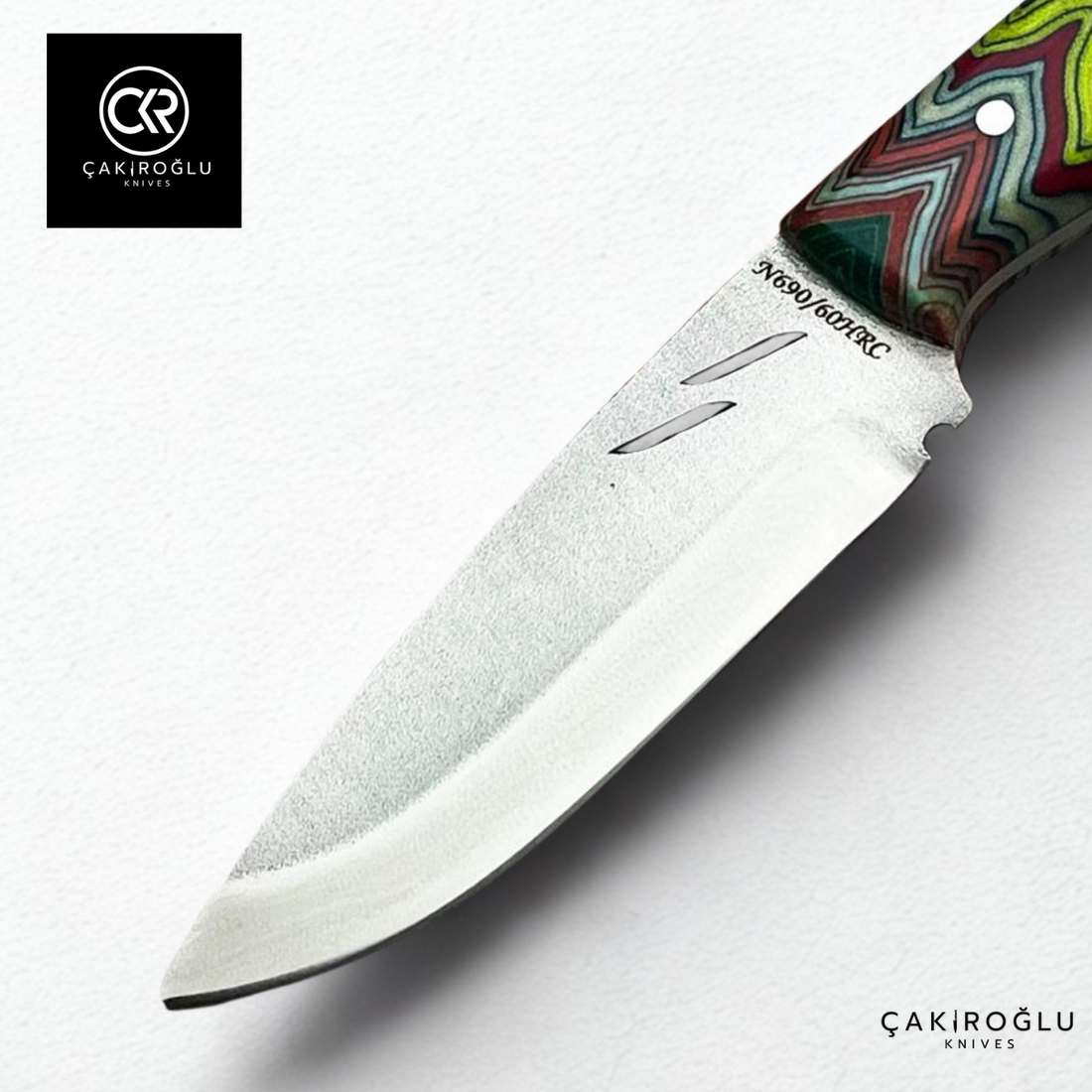 Handcrafted Custom-made Böhler N690 Steel & G-carta Handle Hunting Knife