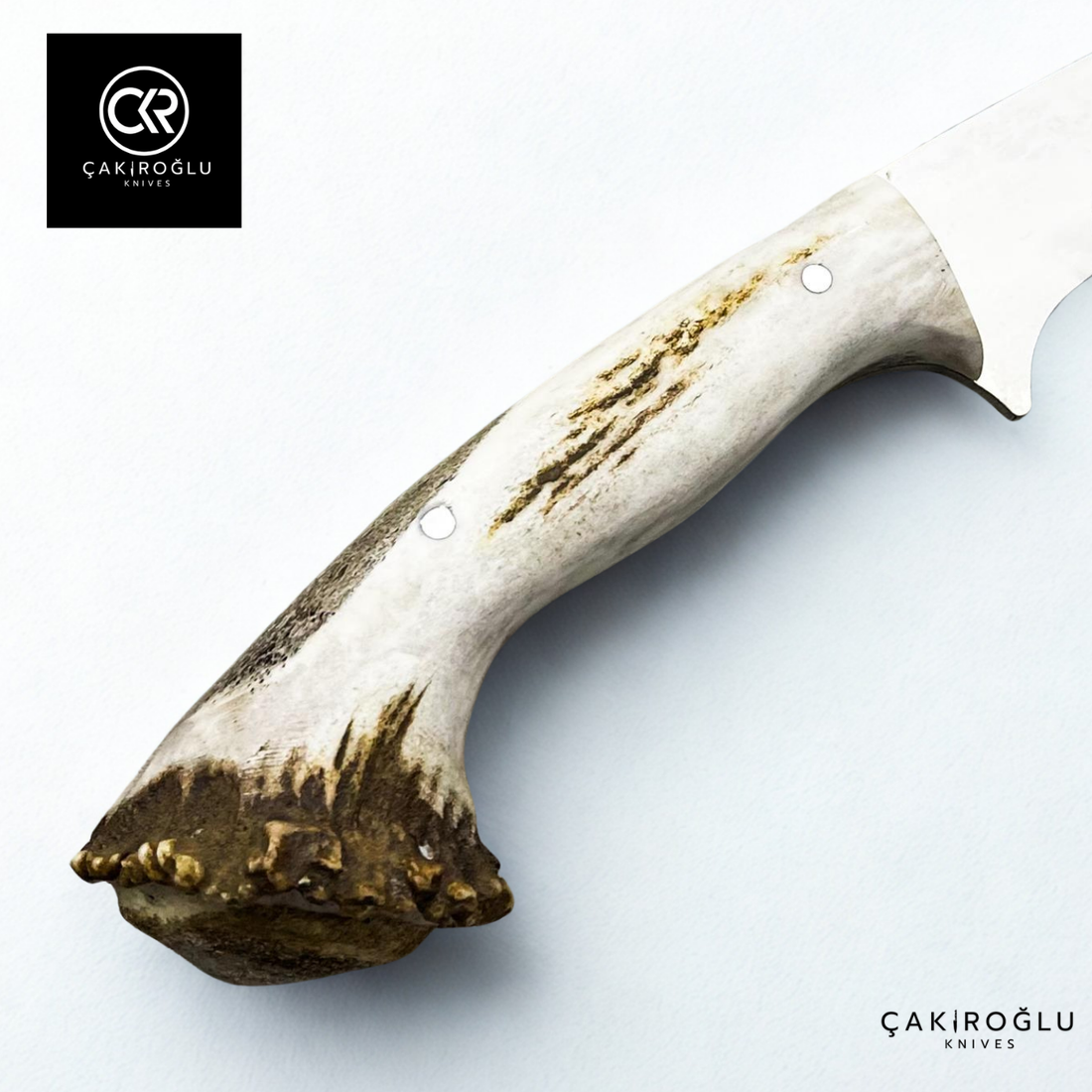 Handcrafted Custom Kukri - Root Stag Horn Handle