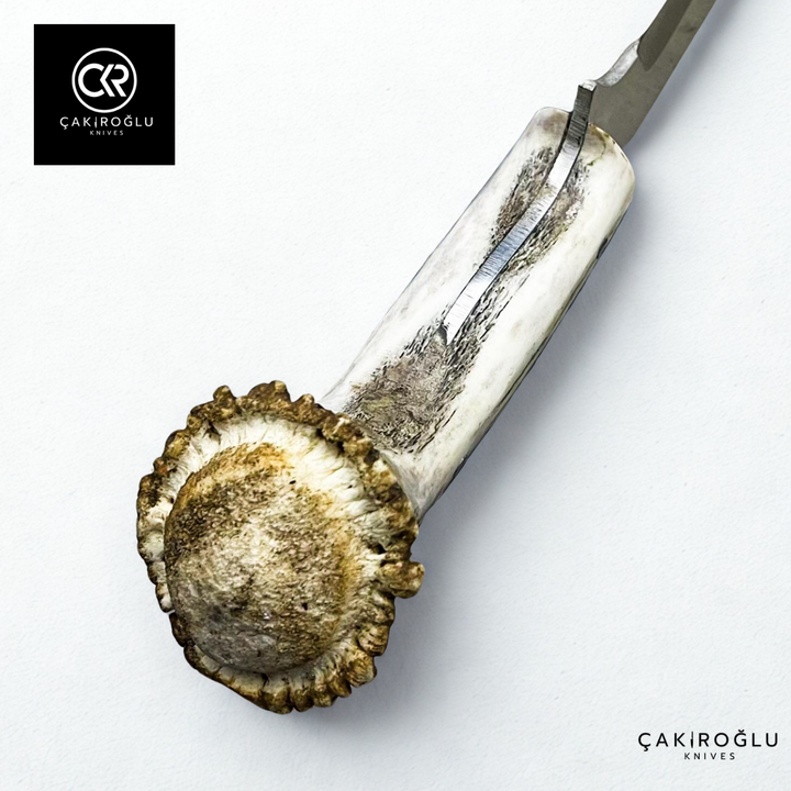 Handcrafted Custom Kukri - Root Stag Horn Handle