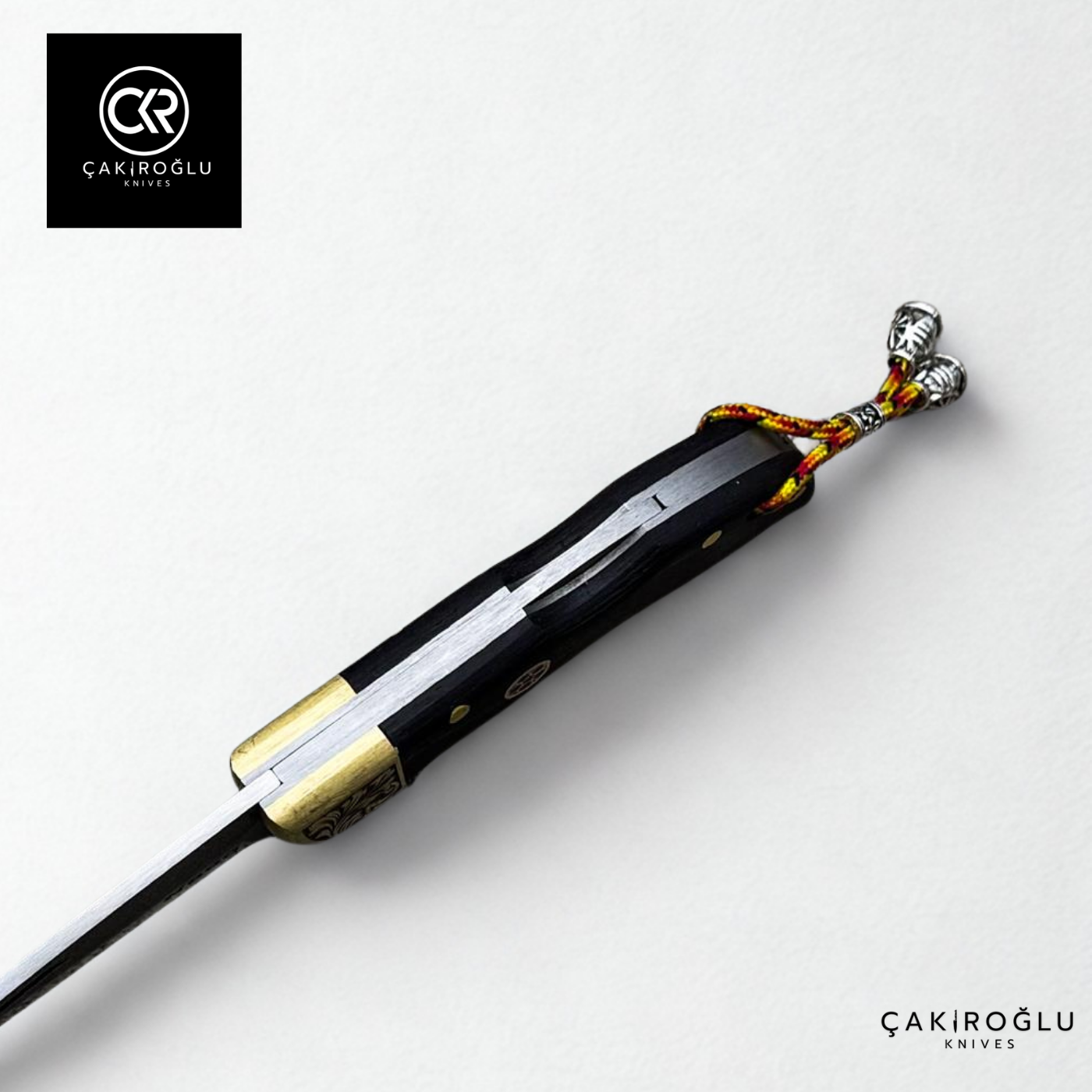 Showy Elite Small Size Handcrafted Custom Folding Knife - N690 Böhler Steel & Engraved Brass Apron