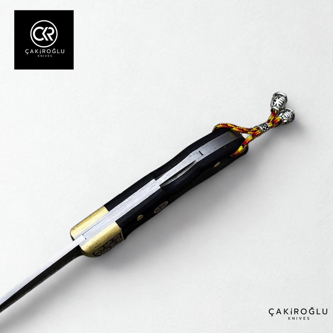 Showy Elite Small Size Handcrafted Custom Folding Knife - N690 Böhler Steel & Engraved Brass Apron