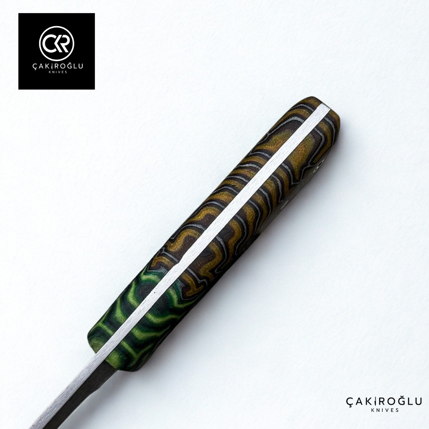 Handcrafted Custom-made Damascus Steel & G-carta Handle Tanto Model Hunting Knife