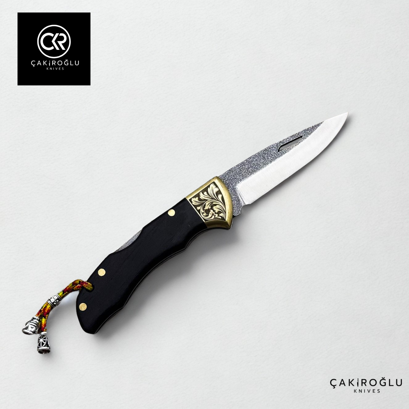 Showy Elite Small Size Handcrafted Custom Folding Knife - N690 Böhler Steel & Engraved Brass Apron