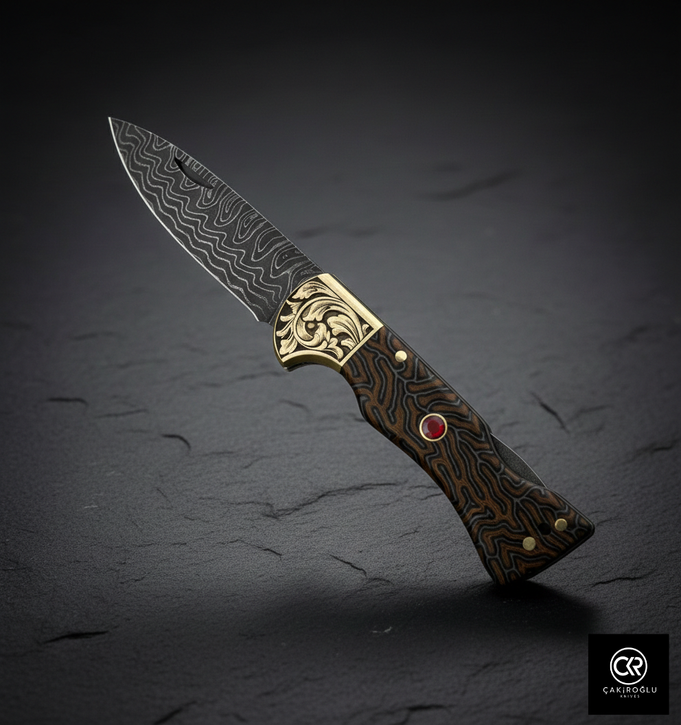 Corvus Series - Custom Handcrafted Folding Knife - Limited Edition