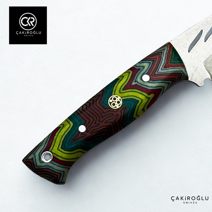 Handcrafted Custom-made Böhler N690 Steel & G-carta Handle Hunting Knife